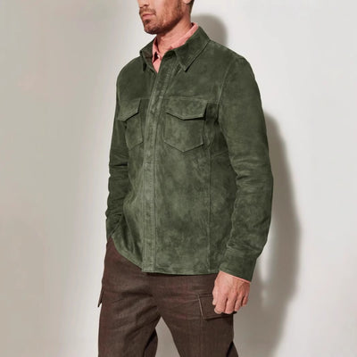 Chaqueta Noah de Gamuza para Hombre - Abrigo Elegante y Versátil - Image 5