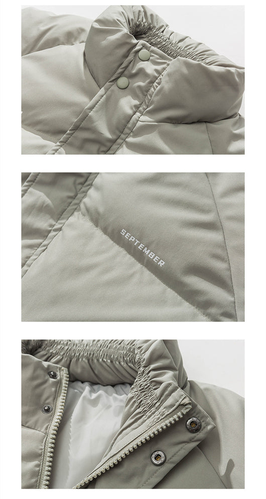 Chaqueta Acolchada Hombre con Cuello Levantado y Mangas Raglán - Image 11