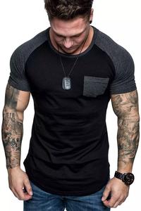 Camiseta Raglan Hombre Cuello Redondo con Bolsillo - Image 14