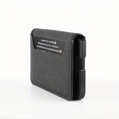 Billetera de Cuero Minimalista con Marco Metálico para Hombre - Image 9
