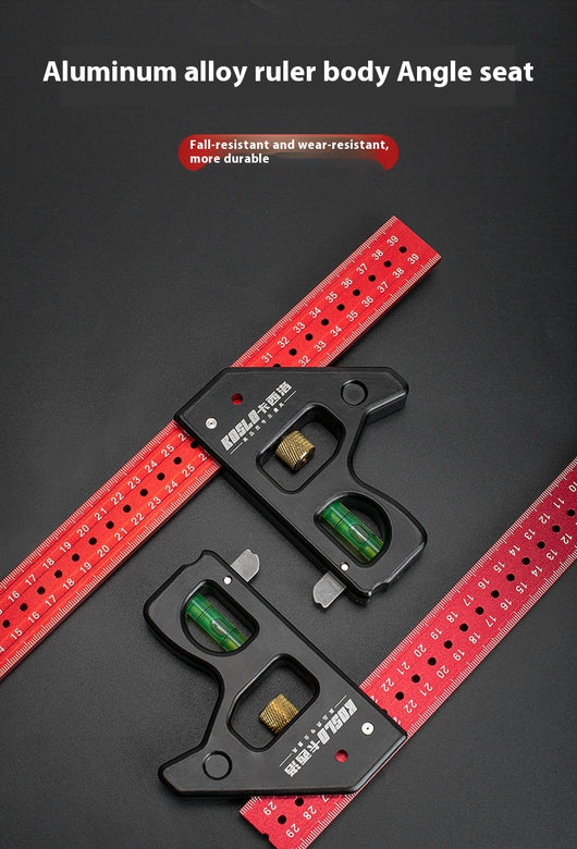 Escuadra Combinada Móvil Profesional para Carpintería - Precisión Pesada - Image 10