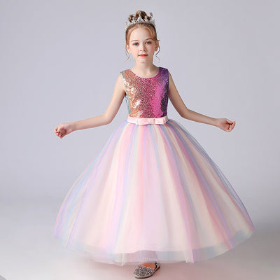 Vestido Largo de Niña para Presentaciones y Eventos Especiales - Image 7