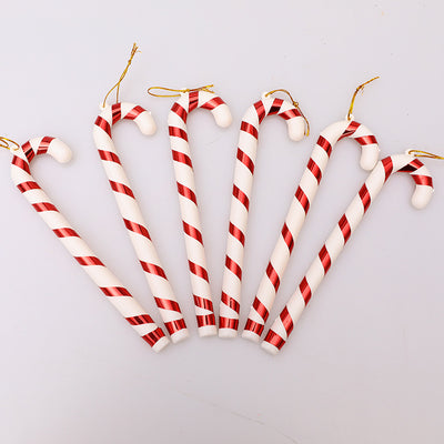 Bastón Navideño con Decoración Anciano - Adorno Colgante Festivo - Image 11