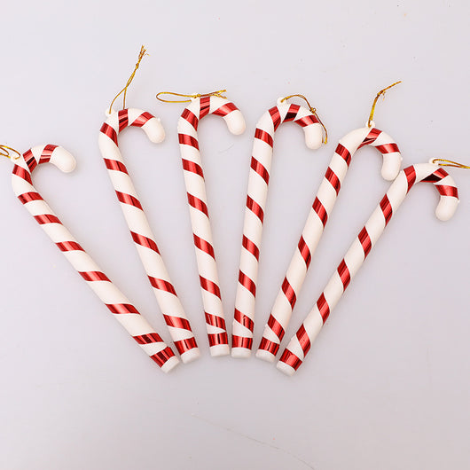 Bastón Navideño con Decoración Anciano - Adorno Colgante Festivo - Image 11