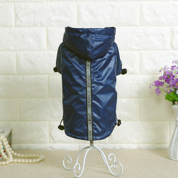Impermeable con Capucha Cálido para Perros