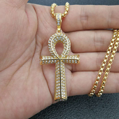 Dije Ankh Egipcio para Hombre con Cadena de Acero Inoxidable - Image 9