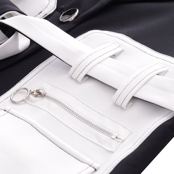 Blazer Negro Elegante para Mujer con Cintura Ajustable - Diseño Sofisticado y Versátil