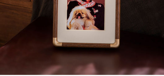 Marco de Fotos en Madera Maciza Estilo Rústico Nogal para 6 Retratos Familiares - Image 8