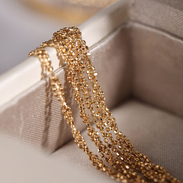 Pulsera de Cadena Trenzada con Encaje para Mujer