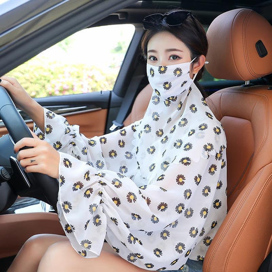 Máscara Facial Minimalista con Protección de Cuello y Protector Solar Integrado - Image 12
