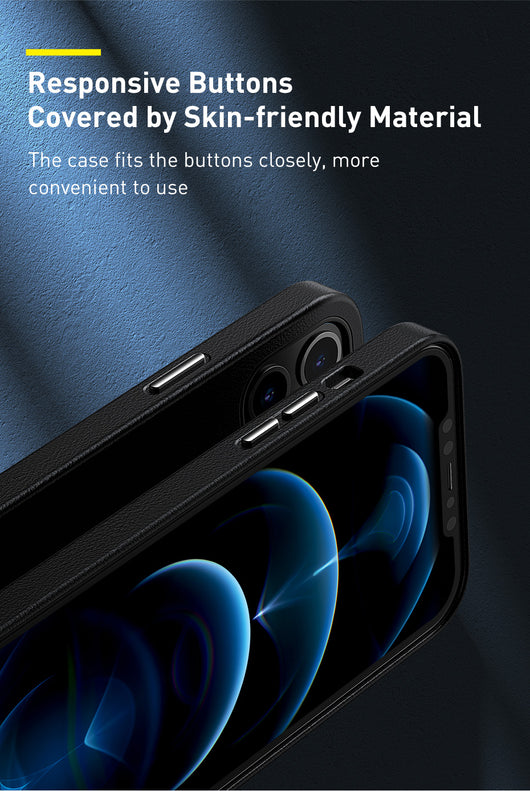 Funda de Cuero Magnética para iPhone 12 Mini Negro - Image 25