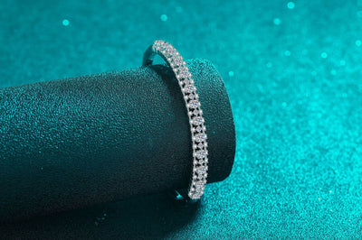 Pulsera de Moissanita Incrustada Efecto Estrellado para Mujer - Image 12