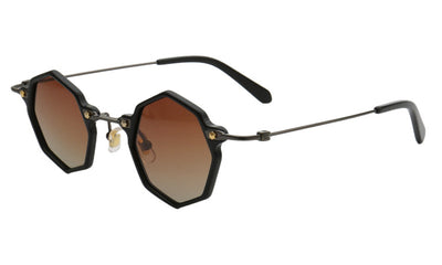 Gafas de Sol Polarizadas Geométricas Retro - Estilo Poligonal Vintage - Image 2