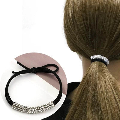 Aro Elástico para Cabello con Cristales Diamante - Accesorio Elegante para Coleta - Image 3