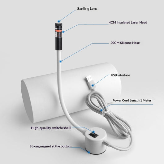 Puntero Láser Dual con Cama de Corte USB e Infrarrojo - Image 16