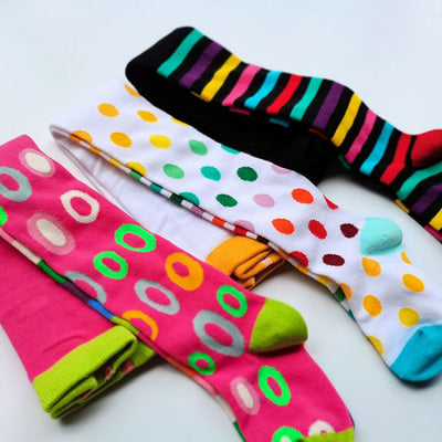 Medias Escolares de Contraste de Colores para Niñas - Algodón Premium - Image 23