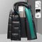 Chaqueta de Plumón Invierno Hombre con Grafeno - Abrigo Térmico Impermeable Negro y Dorado