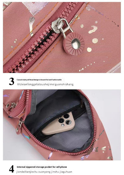 Mochila Bandolera Mujer con Tela Oxford - Bolsa Pecho Cruzada - Image 16