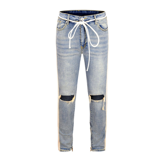 Jeans Ajustados Rotos con Tobillera - Image 20