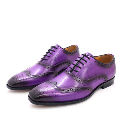 Zapatos de Cuero Estilo Inglés Brogue para Hombre - Image 14