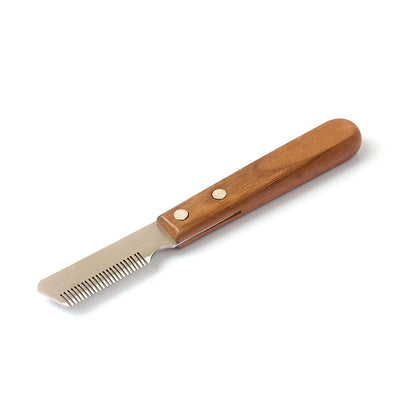 Peine Deslanador Profesional con Mango de Madera para Perros Terrier - Image 4