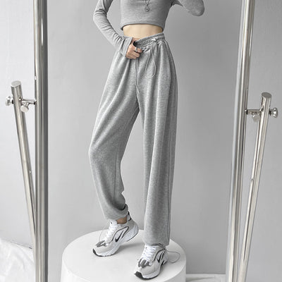Pantalones Deportivos Velour Gris para Mujer - Comodidad Street Style - Image 18