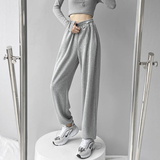 Pantalones Deportivos Velour Gris para Mujer - Comodidad Street Style - Image 18