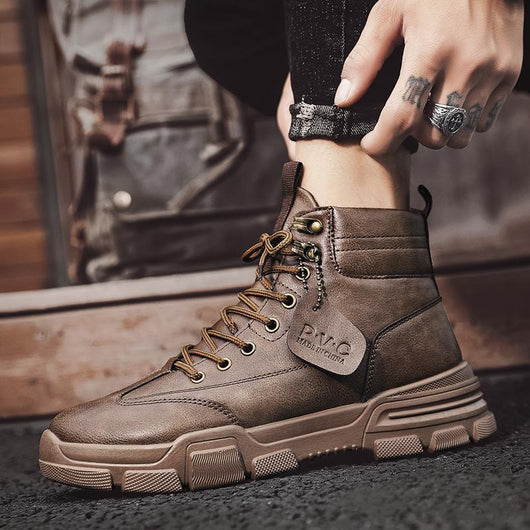 Botas de Trabajo Altas para Hombre - Estilo Robusto y Versátil