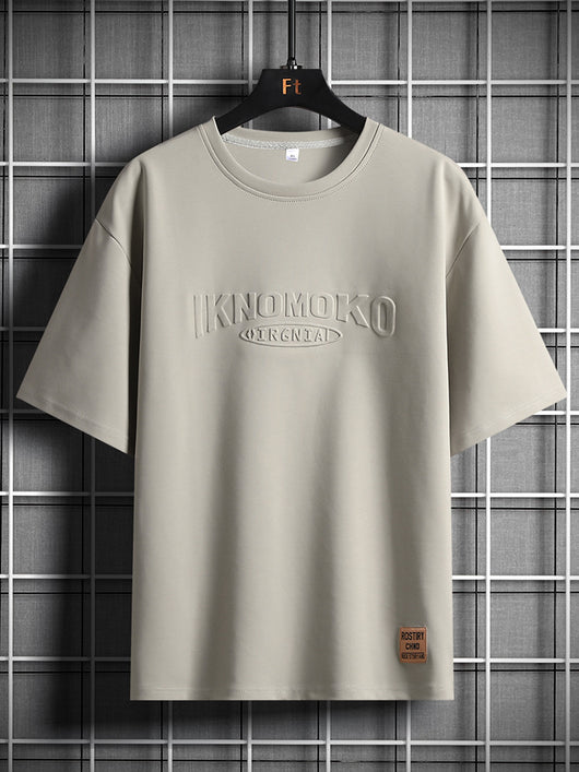 Camiseta Suelta de Algodón para Hombre Talla Grande - Manga Corta Verano - Image 5