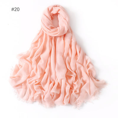 Pashmina Modal Fina Transpirable - Chal Ligero Monocromático para Mujer - Image 25