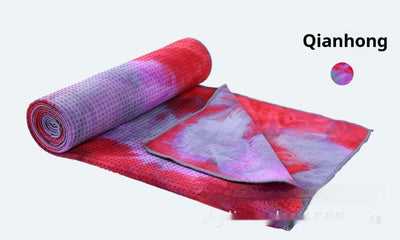 Toalla Antideslizante para Yoga y Ejercicio - Diseño Tie-Dye Multicolor - Image 7