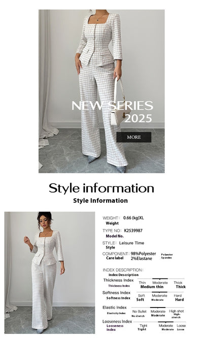 Conjunto Elegante de Camisa Manga Larga y Pantalón para Mujer - Image 11