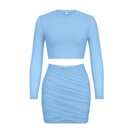 Conjunto de Dos Piezas Falda Recta Casual Elegante - Image 13