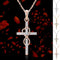 Collar con Colgante de Cruz Infinita y Acento de Diamante