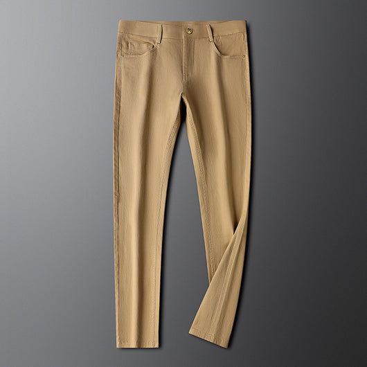 Pantalones de Negocios Slim Fit Algodón Transpirable Premium