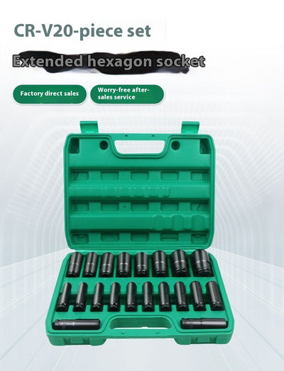 Juego de 20 Llaves Hexagonales Alargadas Recubrimiento Negro Electrofóresis - Image 6