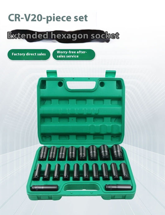 Juego de 20 Llaves Hexagonales Alargadas Recubrimiento Negro Electrofóresis - Image 6