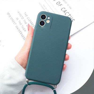 Funda de Teléfono de Silicona Líquida con Cordón Ajustable - Image 10