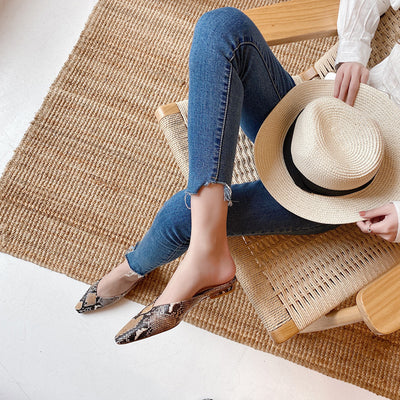 Sandalias Planas con Patrón Serpiente - Cómodas y Versátiles para Todo el Año - Image 9