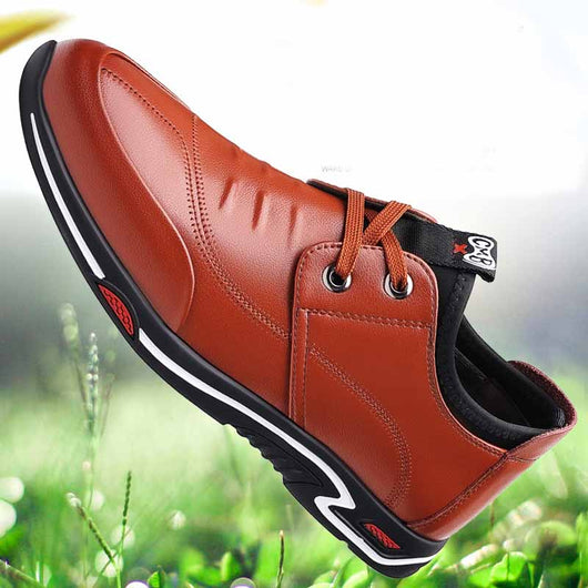 Zapatos Casuales de Cuero para Hombre con Suela Flexible y Transpirable - Image 12