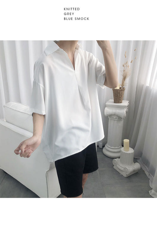 Camiseta Holgada para Hombre Estilo Casual Lazy Wind - Image 10