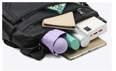 Bolso Crossbody de Cuero Suave Texturizado para Mujer - Image 13