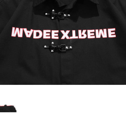 Camisa de Manga Larga con Estampado de Letras Urbanas Europeo-Americano para Hombre - Image 3