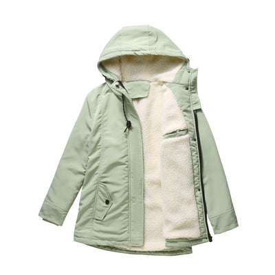 Abrigo de Invierno para Mujer Talla Europea Acolchado con Forro de Terciopelo - Image 8