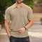 Polo Masculina Manga Curta com Zíper - Estilo Golf Casual
