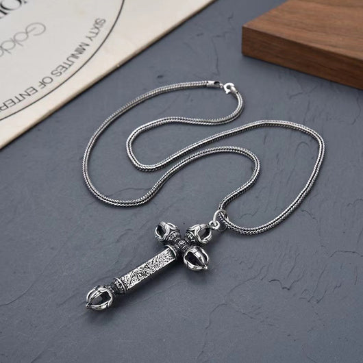 Collar Vintage de Plata Esterlina S925 para Hombre - Image 4