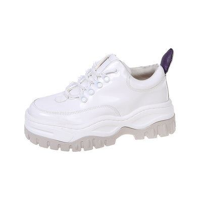 Zapatillas Plataforma Retro Vaca y Leopardo con Cordones - Estilo Daddy Shoes - Image 3