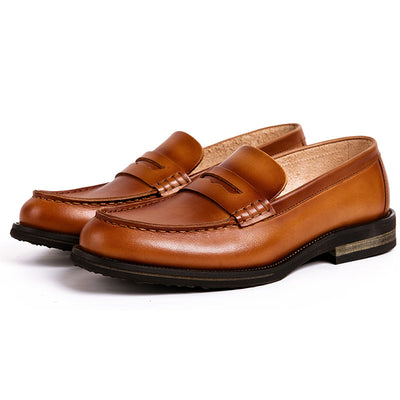Mocasines de Cuero Genuino para Hombre - Estilo Británico Casual - Image 2