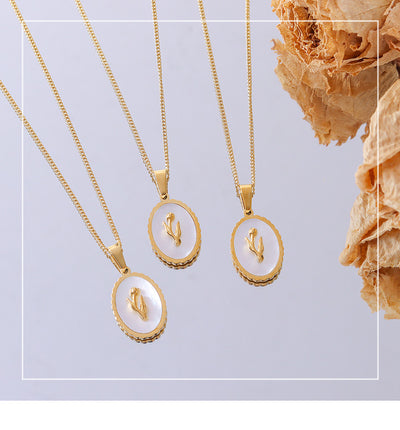 Collar de Concha Marina Blanca con Diseño de Tulipán para Clavícula - Image 10