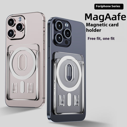 Funda Magnética Transparente para Teléfono con Soporte de Tarjetas - Image 2
